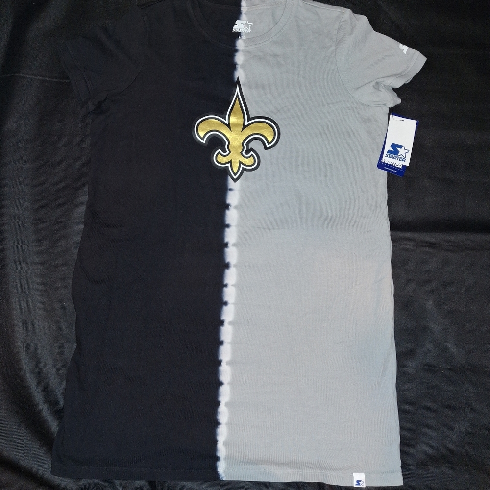 New Orleans Saints Womans Dress Shirt Size Large Starter Brand